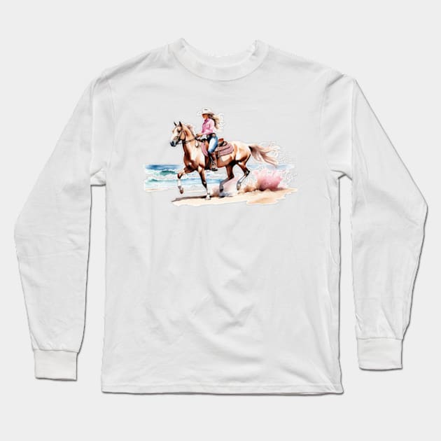 Coastal cowgirl Long Sleeve T-Shirt by Cun-Tees!